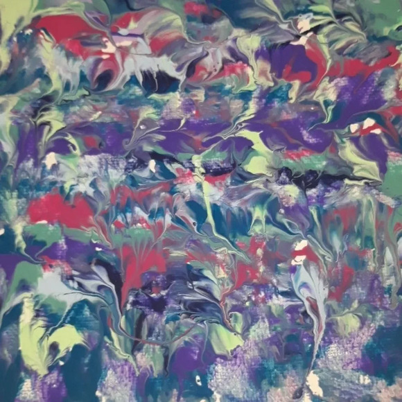 Original Abstract Art By K.A.T. 8"×8" - Picture 3 of 3